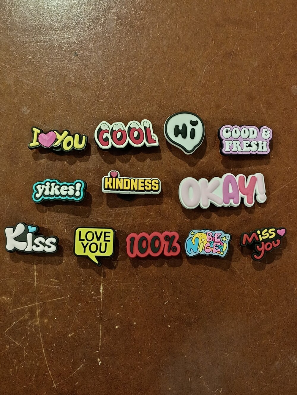 10/$10 Jibbitz Croc Charms - Mix/Match - Quotes Sayings Words 2 - New